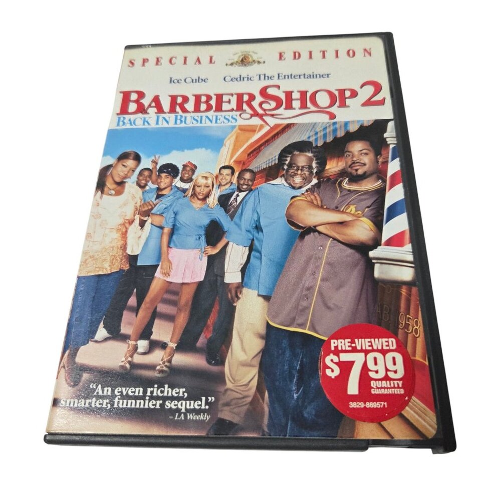 Barbershop 2 Back In Business Ice Cube Cedric Entertainer Special Edition DVD
